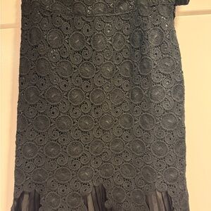 Leifsdottir Black Lace Pencil Skirt